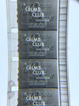 16mm Sound B/w Feature Lady In The Morgue Crime Club Universal 1938 Vg Uncut