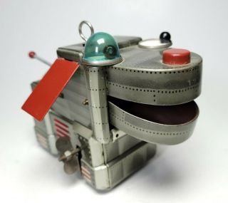 Vintage 1950s Yoshiya Kobe Yoko Ltd Robot Space Dog Tin Toy Wind - Up Japan
