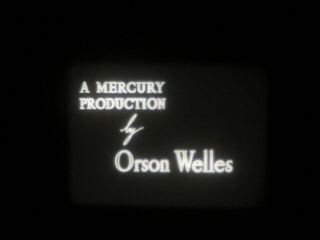 16mm Feature Orson Welles classic 