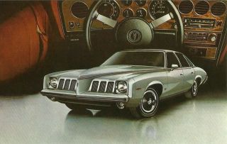 1973 Pontiac Grand Am 4 - Door Colonnade Hardtop Vtg Indiana Dealer Ad Pc