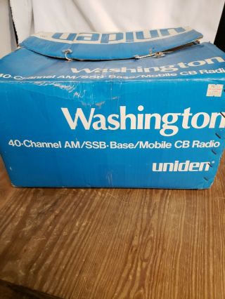 Vintage Uniden Washington 40 Channel Am/ssb Cb Base Station Radio Transceiver