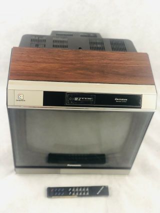 Vtg Rare Panasonic Ct - 3053 Woodgrain Crt Color Tv Retro Gaming 1983 W/ Remote