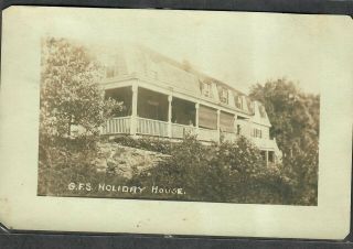 Vintage Rppc G.  F.  S.  Holiday House 1922