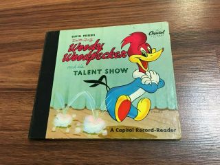 Woody Woodpecker And His Talent Show (2) Records 45rpm Complete All Pages 1 - 19