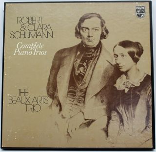 [ex 3 Lp Box Set] Robert & Clara Schumann,  Beaux Arts Trio Complete Piano Trios