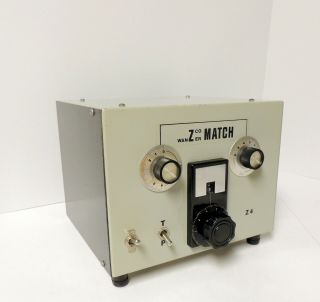 Vintage Wanzer Z - 4 Coax " Z Match " Antenna Tuner 160 - 10 Meters