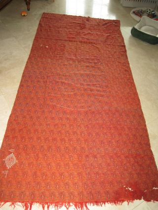Antique Middle Eastern Persian Hand Made Tapestry,  1900 Or Before,  104 " X45 "