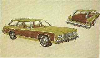 1974 Chevrolet Caprice Estate Station Wagon Vintage Unsent Advertising Promo Pc