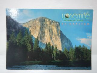 Vintage Postcard Yosemite National Park El Capitan