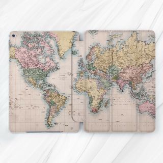 Retro World Map Vintage Travel Case For Ipad 10.  2 Air 3 Pro 9.  7 10.  5 12.  9 Mini 5