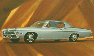 1968 Chevrolet Impala Custom Coupe Vintage Promotional Advertising Postcard Pc