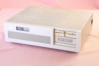 Vintage Ibm Pc Personal Computer At 5170 Desktop System Powers On