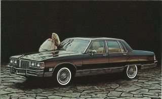 1981 Pontiac Bonneville Brougham Sedan Vintage Indiana Dealer Ad Pc