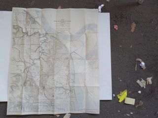 Military Map 1907 Fort Leavenworth Kansas Old Antique 1 Paper Vtg United States
