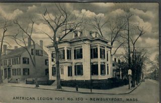 Vintage Massachusetts Rppc American Legion Post No.  150 Newburyport Mass