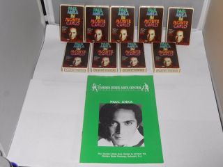 9 Vintage Paul Anka In Monte Carlo Cbs Decks Of Promo Playing Cards,