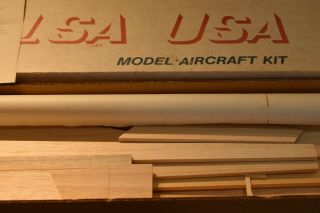 Vintage Balsa Usa Stick 60ws Rc Airplane Model Kit