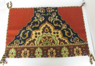 19c Antique Folk Art Hand Embroidered Pillow Case