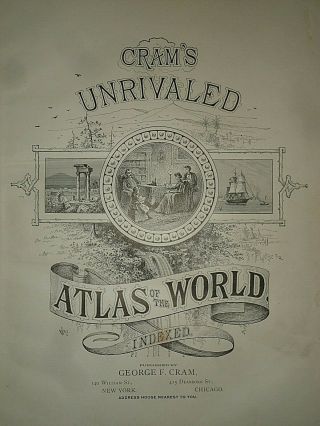 Vintage Circa 1893 ICELAND MAP Old Antique Atlas Map 3