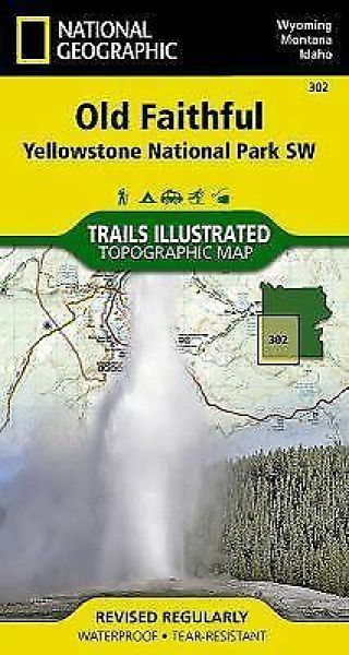 National Geographic Trails Illustrated Wy Old Faithful 302