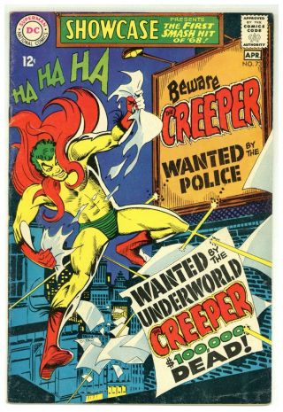 Showcase 73 Dc Comics 1968 1st App Beware The Creeper Steve Ditko (j 2561)