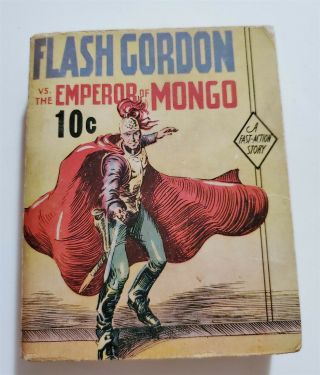 S72 1936 Vintage Dell Publishing Flash Gordon Vs The Emperor Of Mongo Book
