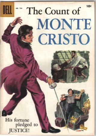 The Count Of Monte Cristo Four Color Comic Book 794 Dell Comics 1957 Fine,