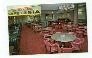 Pa Lancaster Pennsylvania Vintage Post Card Harvest House Cafeteria