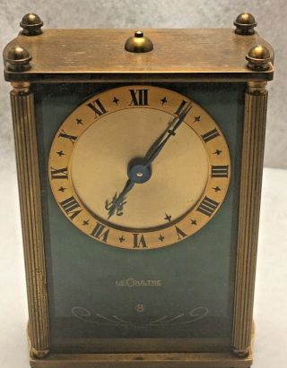 Vintage Lecoultre 8 Day Alarm/music Clock,  Not