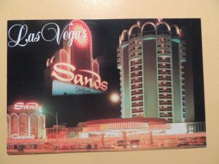 Sands Casino Hotel Las Vegas Nevada Vintage Postcard 1993