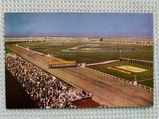 Vintage Real Photo Postcard Of Bay Meadows Race Track,  San Mateo,  California