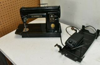 Vintage Black Singer 301a Slant Needle Heavy Duty Sewing Machine