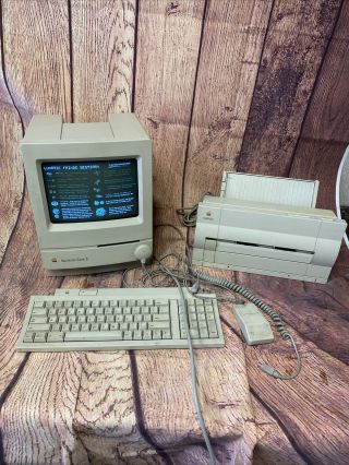 Vintage Apple Macintosh Performa 200 Classic Ii M4150 Computer Desktop W/ Accs.