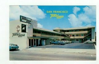 Ca San Francisco California Vintage Post Card " Golden Gate Travelodge Motel "