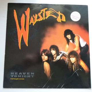 Waysted - Heaven Tonight - Red Coloured Vinyl 12 " Single 3 Tracks Uk Press 1987