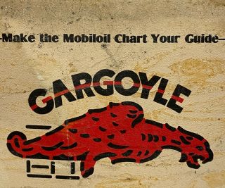 Rarely Seen Vintage 1 Gallon Gargoyle Mobil Oil Marine Special Tin Can /