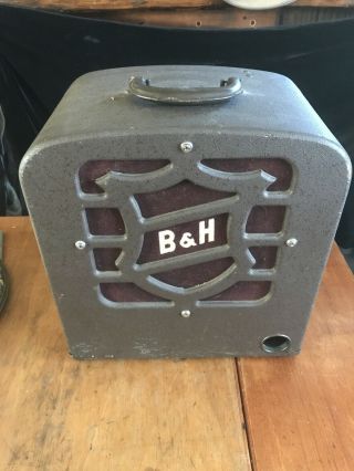 Vintage Bell & Howell 16mm Filmosound 185 Speaker W Cables Speaker 16863