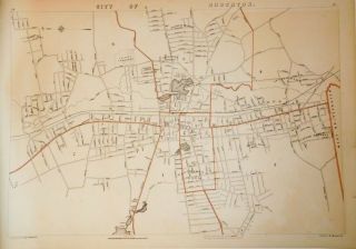 1891 Map City Of Brockton Mass Old Nr Vintage Massachusetts Ma