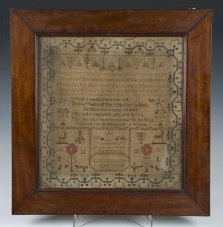 Antique English Sampler By Mary Crawford Dated 1841