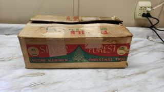Vintage Silver Forest Aluminum Christmas Tree 4 1/2 Foot