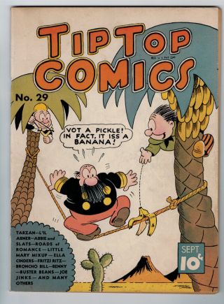 Tip Top Comics 29 6.  5 Higher Grade 1938 Ow Pages