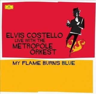 My Flame Burns Blue Lp Metropole Orkest Elvis Costello Blue Vinyl Import 2016