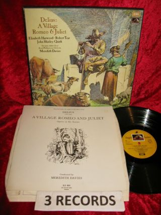 1973 Uk Nm 3lp San 316 - 7 - 8 Stereo Delius A Village Romeo And Juliet Tear Davies