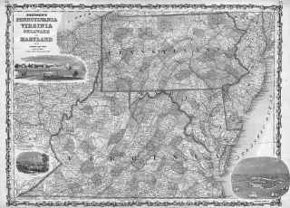 1862 Wv Map Wood Jackson Mercer Monroe County West Virginia Old History Its Huge