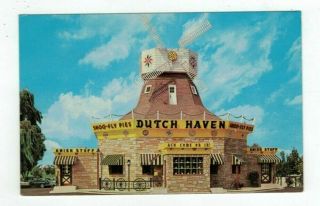 Pa Lancaster Pennsylvania Vintage Post Card Dutch Haven Shoo - Fly Pie Restaurant