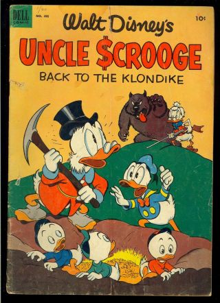 Four Color 456 (uncle Scrooge) Golden Age Carl Barks Dell Comic 1953 Gd,