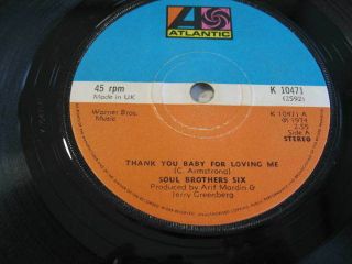 Soul Brothers Six - Thank You Baby For Loving Me Northern Soul