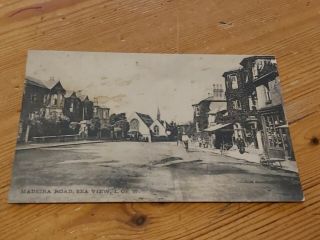 Vintage Picture Postcard Maderia Road,  Seaview.  Isle Of Wight.  Unposted.