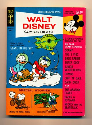 Walt Disney Comics Digest 2 (gold Key) Nm9.  0