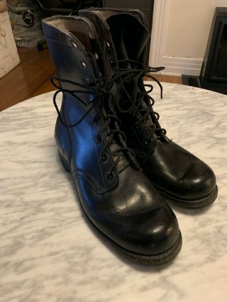 Vintage Vietnam Military Boots Mens Size 8r Dated 1966 Bf Goodrich Panco Sole